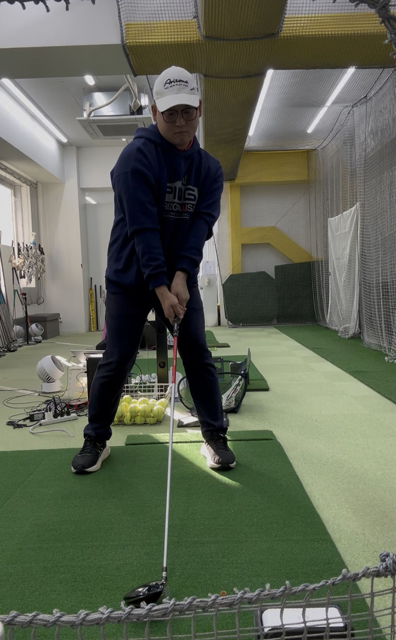 ドライバーの構え方！│池袋ゴルフアカデミー